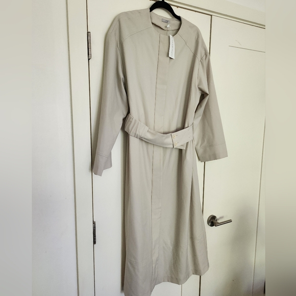 12storeez Dresses & Skirts - 12 STOREEZ Trecnh Midi Belted Dress Size Large New